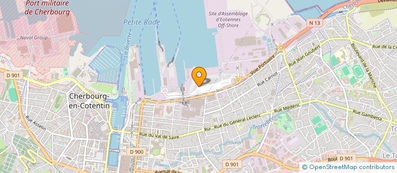 localisation de l'entreprise INDIVISION BENY ROUEL  CHERBOURG-EN-COTENTIN