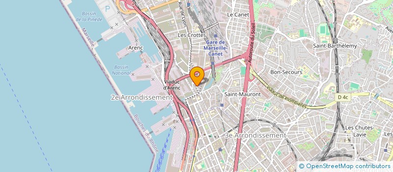 localisation de l'entreprise INDIVISION BENZAIDA YASMINE ET PELLAN GUILLAUME à MARSEILLE
