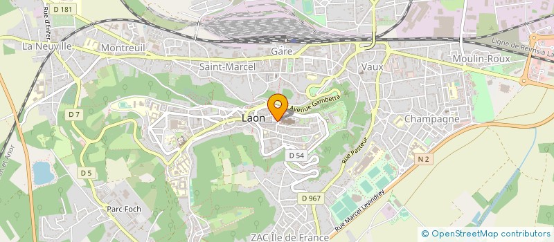 localisation de l'entreprise INDIVISION BERANGER GUILLABERT à LAON