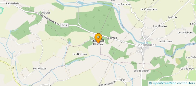 localisation de l'entreprise INDIVISION BERAUD-SUDREAU à LA FERRIERE-AU-DOYEN