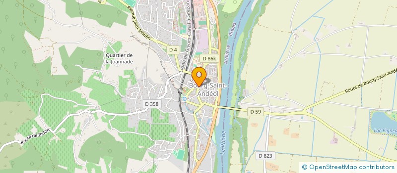 localisation de l'entreprise INDIVISION BERGEON LOUIS  BOURG-SAINT-ANDEOL