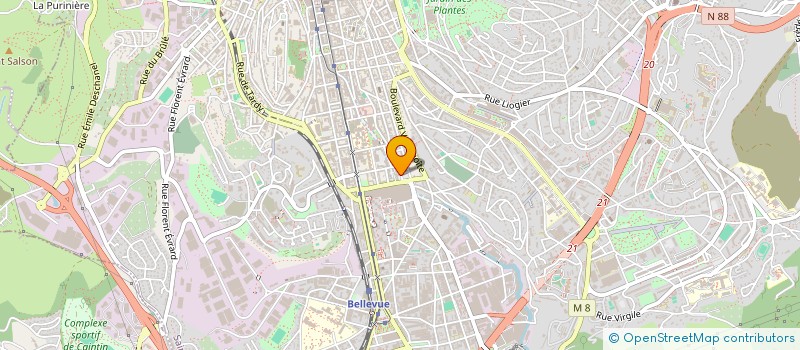 localisation de l'entreprise INDIVISION BERGER VIGOUROUX  SAINT-ETIENNE