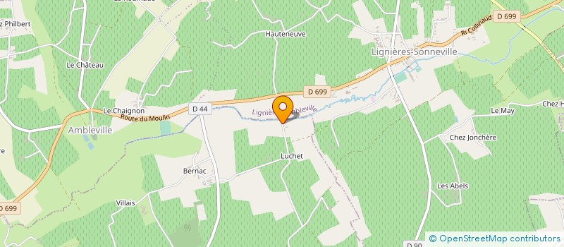 localisation de l'entreprise INDIVISION BERGERON JAFFRE à CRITEUIL-LA-MAGDELEINE