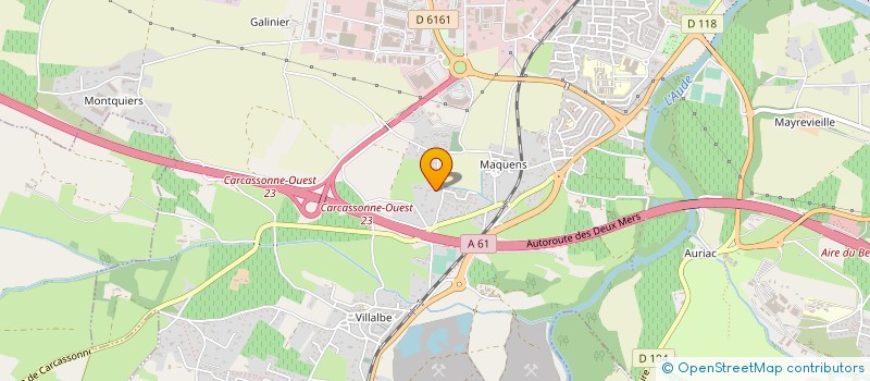 localisation de l'entreprise INDIVISION BERJOAN POUTHIER  CARCASSONNE