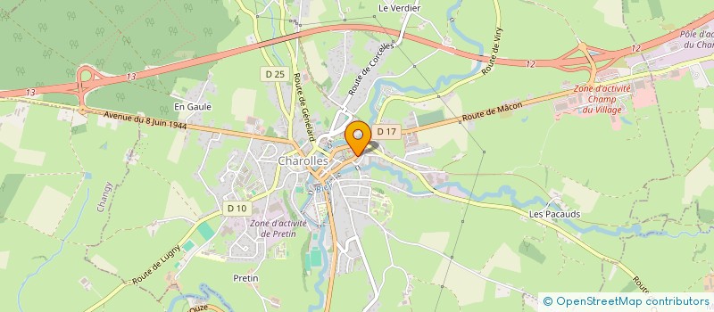 localisation de l'entreprise INDIVISION BERLIAT*LOICK à CHAROLLES