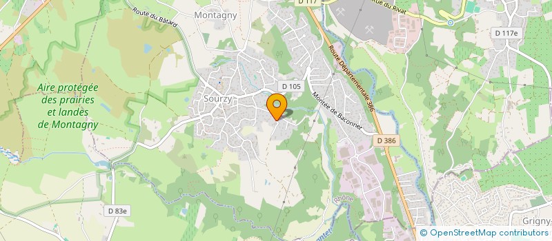 localisation de l'entreprise INDIVISION BERNARD CLAUDE  MONTAGNY