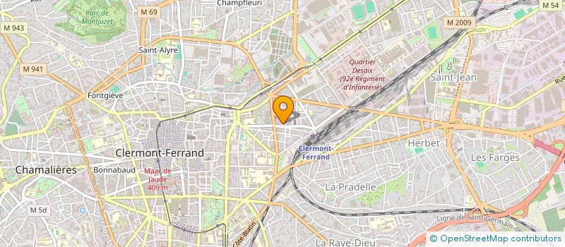 localisation de l'entreprise INDIVISION BERNARD TROJAN  CLERMONT-FERRAND