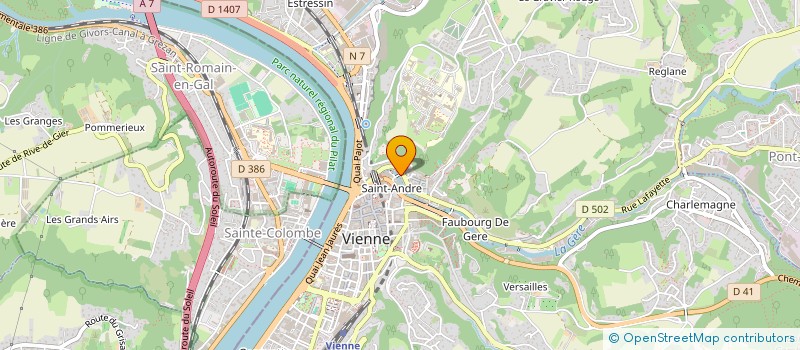 localisation de l'entreprise INDIVISION BERNARDET REGNACQ  VIENNE