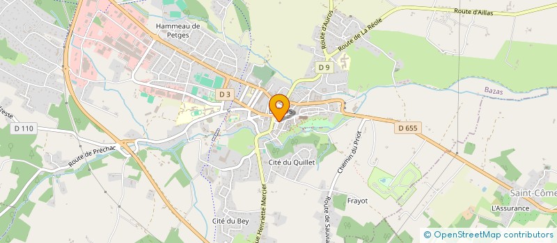 localisation de l'entreprise INDIVISION BERNARDINI MONTLUCON  BAZAS