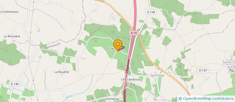 localisation de l'entreprise INDIVISION BERNIER FRANCK  SEMOUSSAC