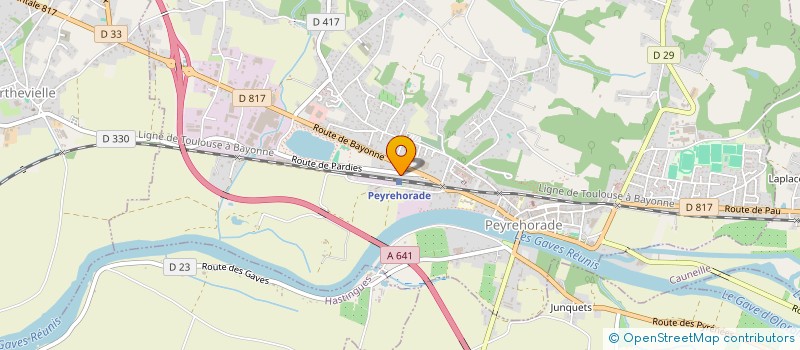 localisation de l'entreprise INDIVISION BERROCQ-IRIGOIN  PEYREHORADE