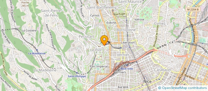 localisation de l'entreprise INDIVISION BERTAGNA LOUIS à NICE