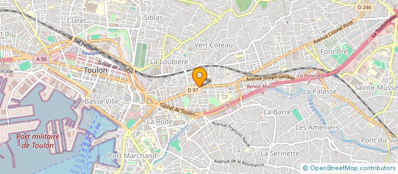 localisation de l'entreprise INDIVISION BERTELLO-MONIER  TOULON