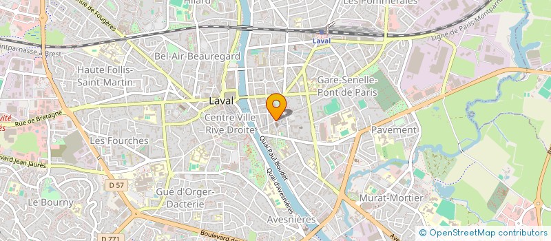 localisation de l'entreprise INDIVISION BERTHE TIENVROT LMNP à LAVAL