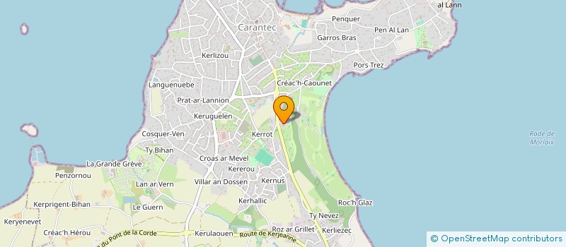 localisation de l'entreprise INDIVISION BERTHELOT - MADEC  CARANTEC