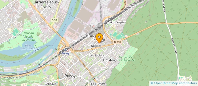 localisation de l'entreprise INDIVISION BERTHELOT-VIDAL  POISSY