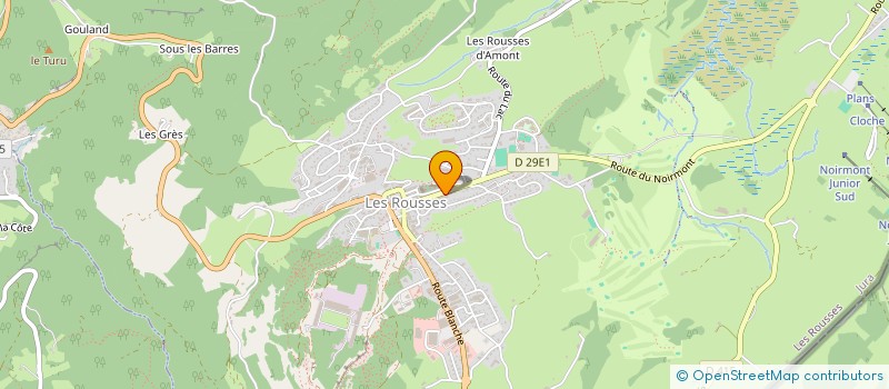 localisation de l'entreprise INDIVISION BERTHET  LES ROUSSES