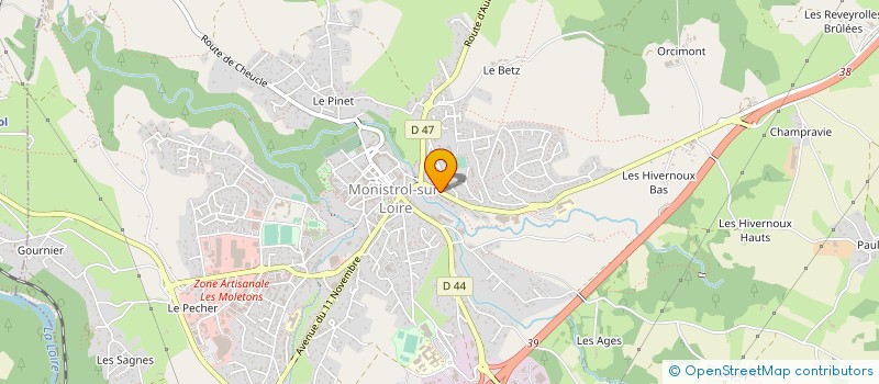 localisation de l'entreprise INDIVISION BERTHOIS GERARD ET PIERRE  MONISTROL-SUR-LOIRE