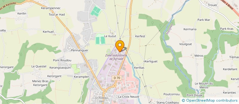 localisation de l'entreprise INDIVISION BERTHOLOM  CONCARNEAU