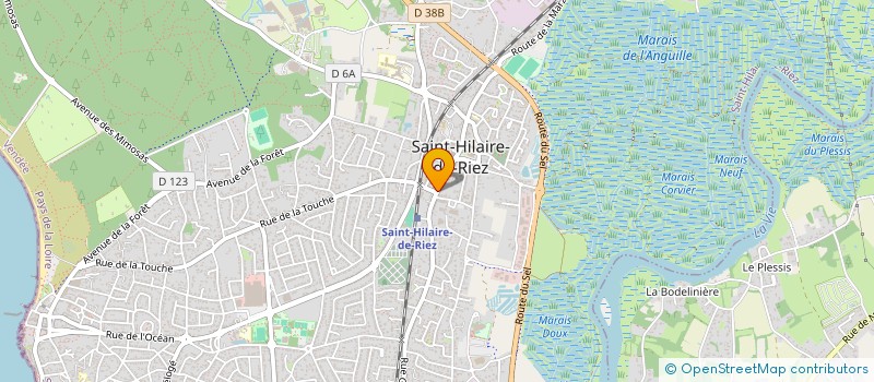localisation de l'entreprise INDIVISION BERTHOME à SAINT-HILAIRE-DE-RIEZ