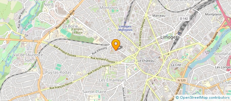 localisation de l'entreprise INDIVISION BERTHON JEAN-BAPTISTE ET FLORIE à LIMOGES