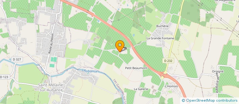 localisation de l'entreprise INDIVISION BERTRAND  LES GARENNES SUR LOIRE