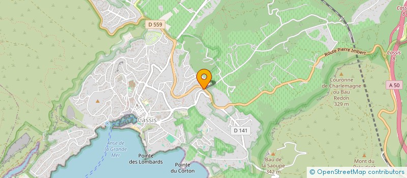 localisation de l'entreprise INDIVISION BERVAL  CASSIS