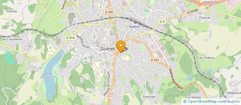 localisation de l'entreprise INDIVISION BESNARD JACQUES à GUERET