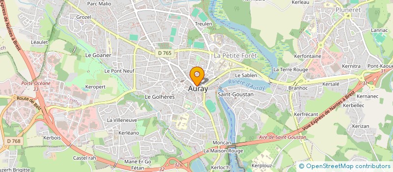 localisation de l'entreprise INDIVISION BESNIER à AURAY