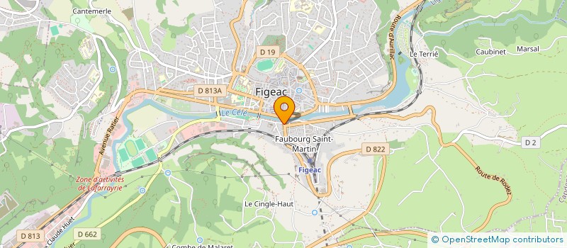 localisation de l'entreprise INDIVISION BESOMBES  FIGEAC