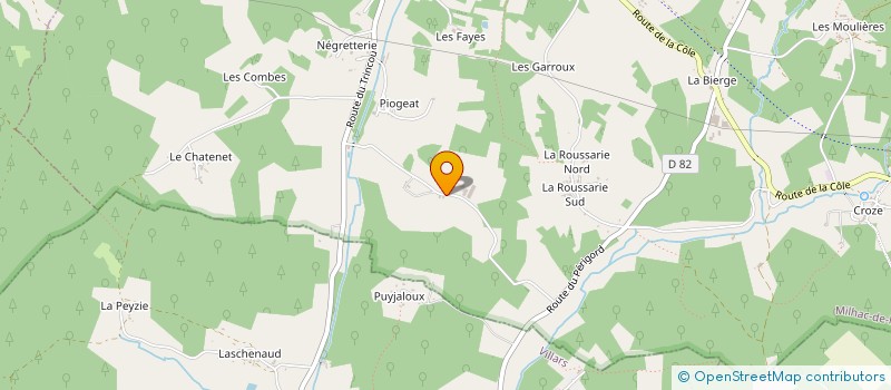 localisation de l'entreprise INDIVISION BESSE DESMOULIERES  MILHAC-DE-NONTRON