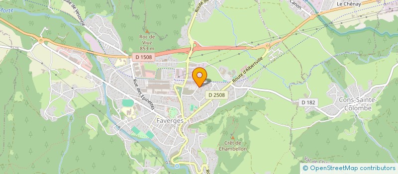 localisation de l'entreprise INDIVISION BETEND LAMIRAL  FAVERGES-SEYTHENEX