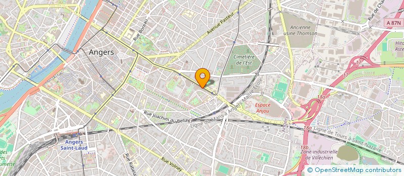 localisation de l'entreprise INDIVISION BETTON / BEILLEVERT LIONEL ET STEPHANIE  ANGERS