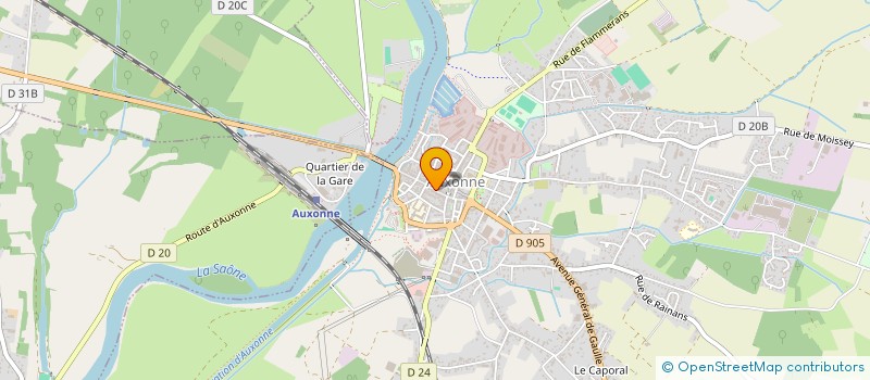 localisation de l'entreprise INDIVISION BIENVENU VALLOT  AUXONNE