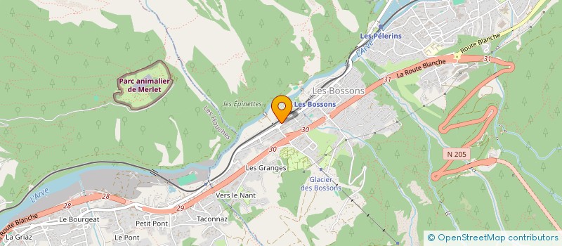 localisation de l'entreprise INDIVISION BIGO BRUNO  CHAMONIX-MONT-BLANC