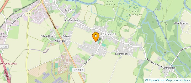 localisation de l'entreprise INDIVISION BILBAUD-NEMPONT  LES GONDS