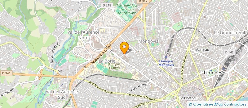 localisation de l'entreprise INDIVISION BILLANGEON ET NOZIERE à LIMOGES