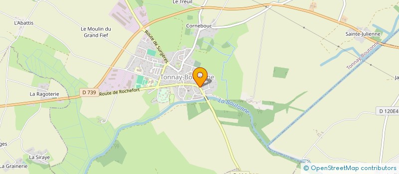 localisation de l'entreprise INDIVISION BILLAUD  TONNAY-BOUTONNE