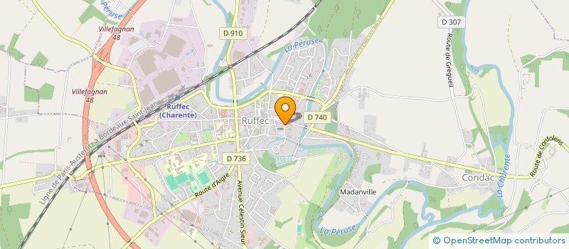 localisation de l'entreprise INDIVISION BILLAUD BAUCHE  RUFFEC