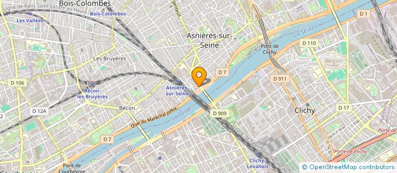 localisation de l'entreprise INDIVISION BILLE LOUCHE  ASNIERES-SUR-SEINE