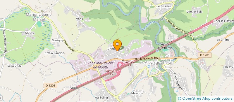 localisation de l'entreprise INDIVISION BINARD LE BLANC DE CERNEX  ALBY-SUR-CHERAN