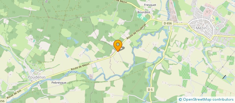 localisation de l'entreprise INDIVISION BINDA J.L NATHALIE LAURENT.  ANDIRAN