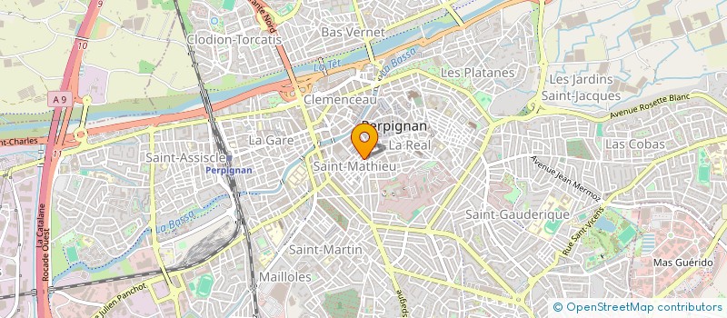 localisation de l'entreprise INDIVISION BINDER-HOURS  PERPIGNAN