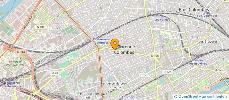 localisation de l'entreprise INDIVISION BINET ROLLAND à LA GARENNE-COLOMBES