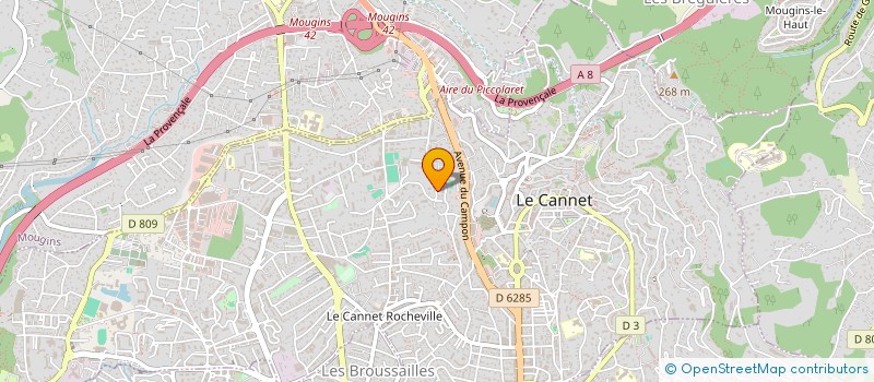 localisation de l'entreprise INDIVISION BINZ / MINSENTI à LE CANNET