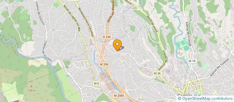 localisation de l'entreprise INDIVISION BIRAUD ERIC ET FORTET FRANCOISE  CAGNES-SUR-MER