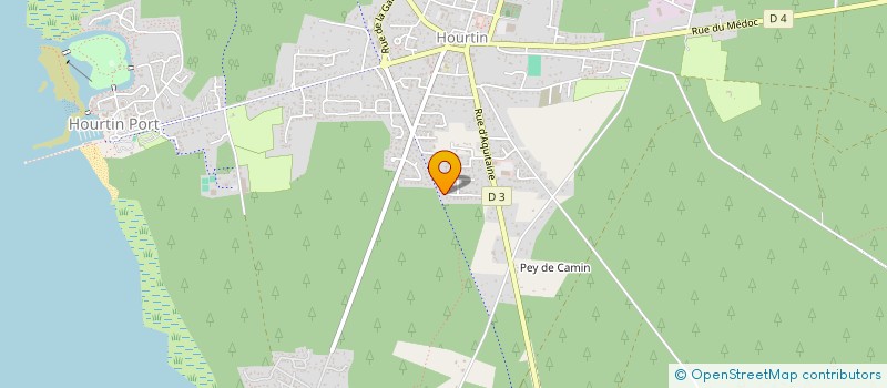 localisation de l'entreprise INDIVISION BISSERIE BERTRAND ET CHRISTELLE  HOURTIN