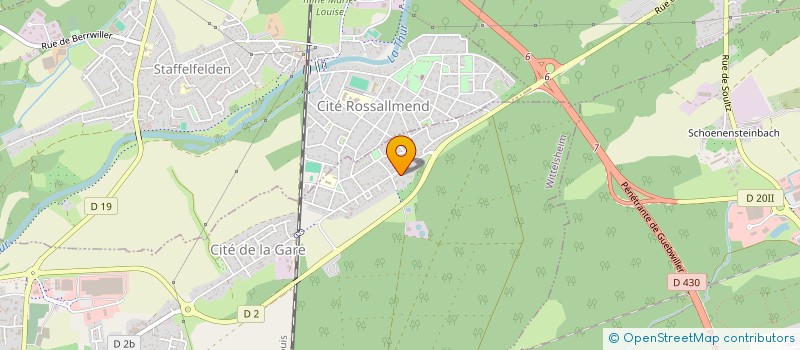 localisation de l'entreprise INDIVISION BISSINGER  WITTELSHEIM