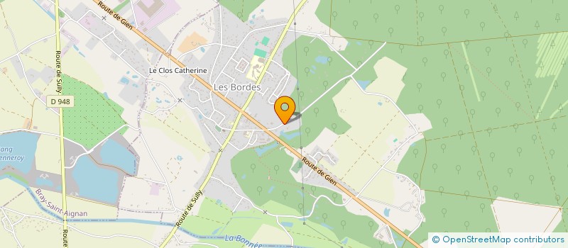 localisation de l'entreprise INDIVISION BIZET ET LAURENT à LES BORDES