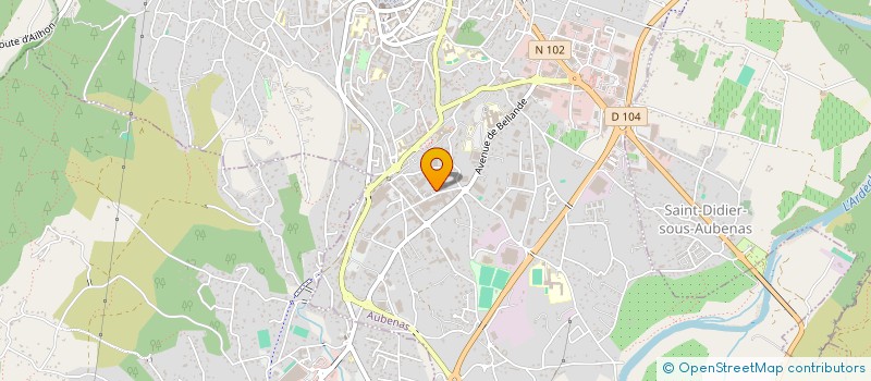 localisation de l'entreprise INDIVISION BLACHERE FERNAND à AUBENAS